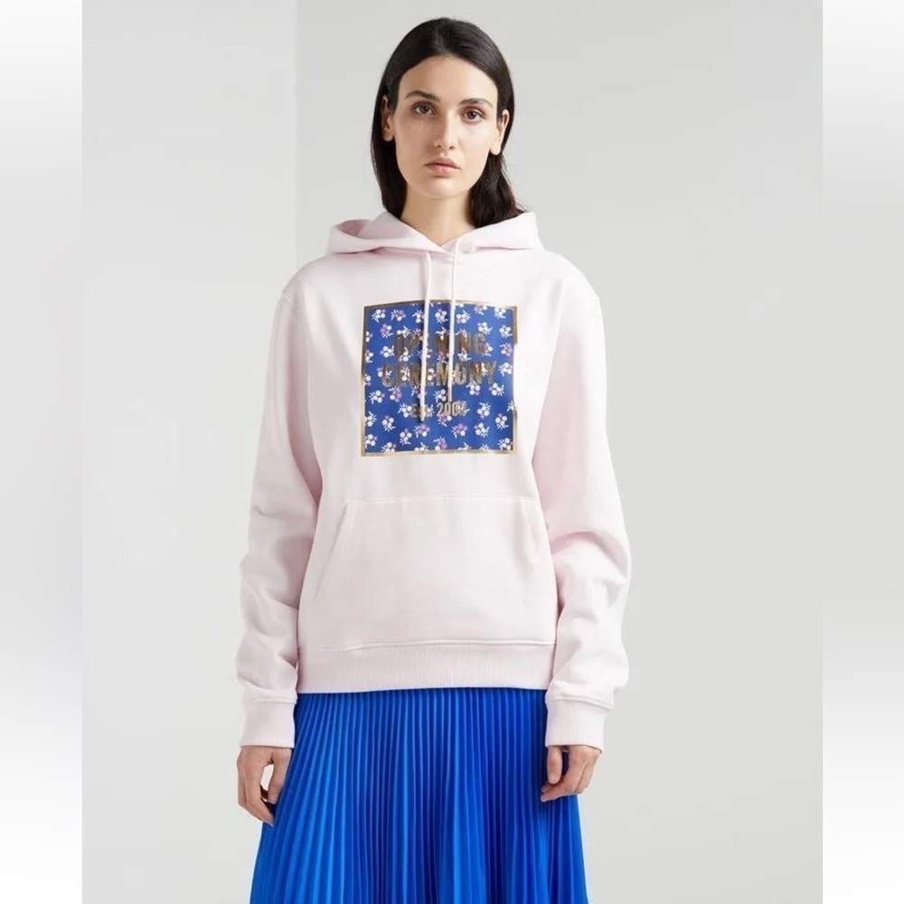Opening Ceremony Box Logo Hoodie in Pink Salt Sz XS